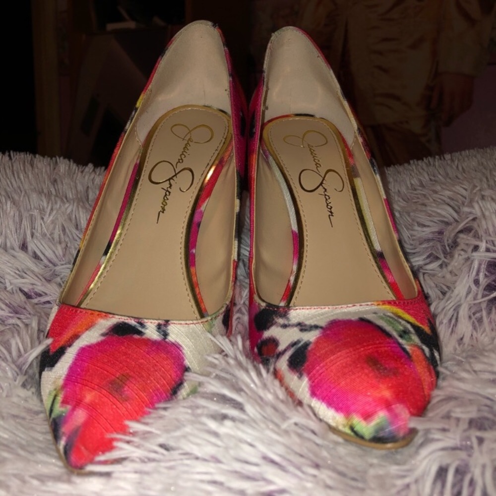 Jessica Simpson Heels with Matching Clutch